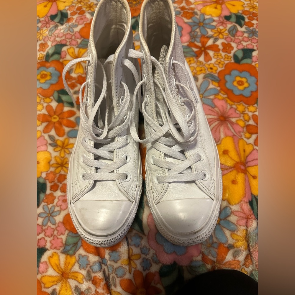 Leather Converse